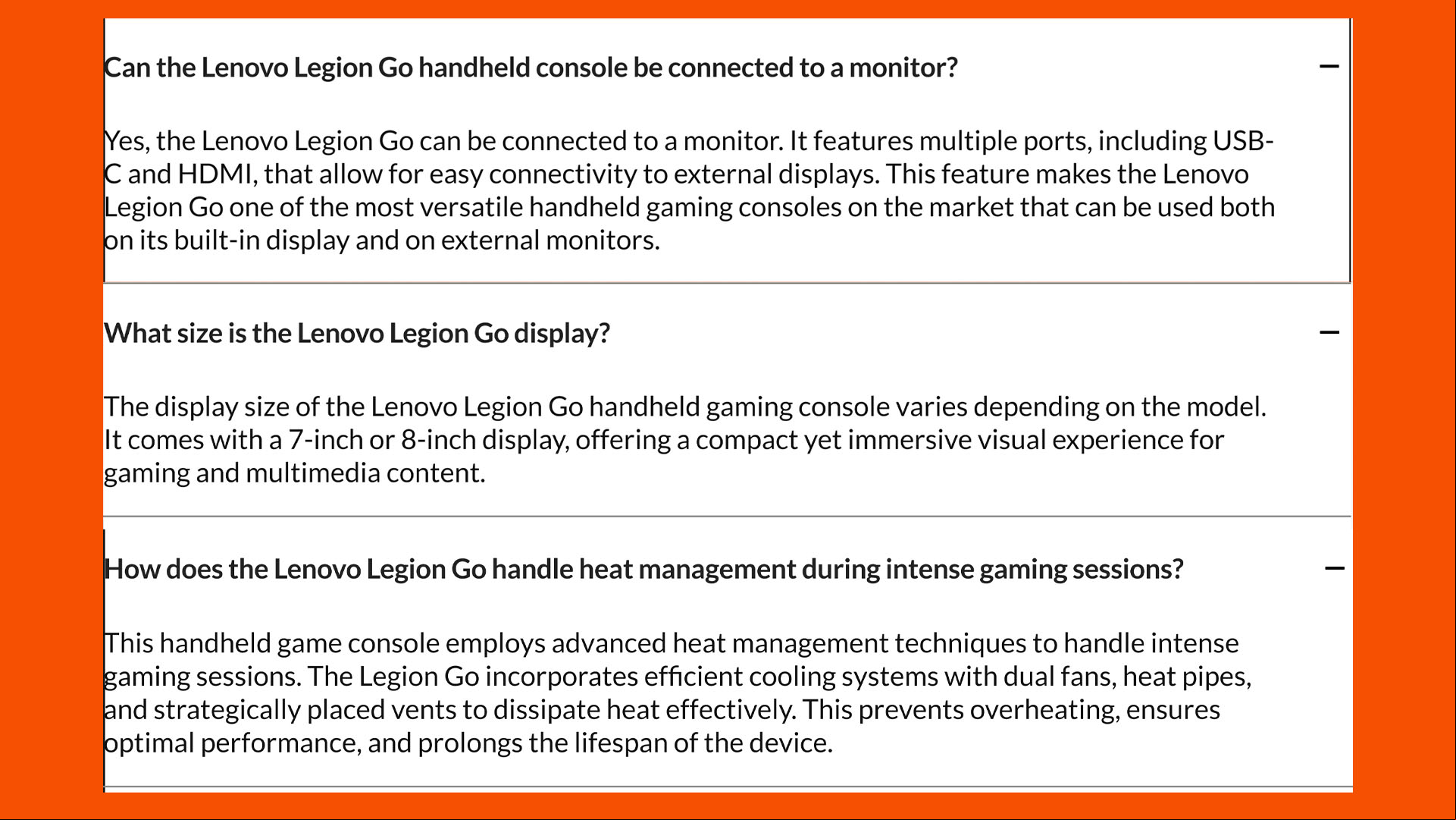 lenovo legion go lite faq details