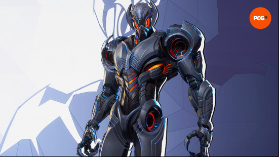 Marvel Rivals characters: the robotic Ultron with glowing orange and red accents