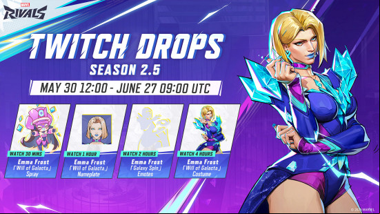 Marvel Rivals Twitch drops: Season 2.5 drops